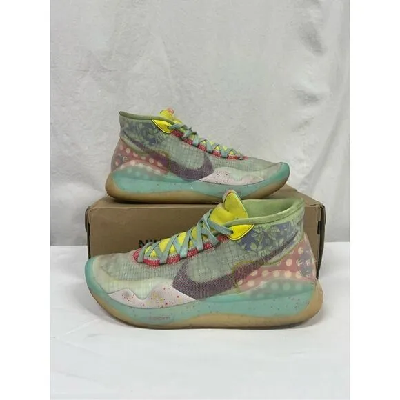 Nike Zoom KD 12 Peac Jam EYBL Mens Basketball Shoes 8.5 Athletic CK1195-300