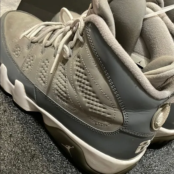 Nine air jordan 9 cool gray 2012 retro Men's Gray High-Top Sneakers