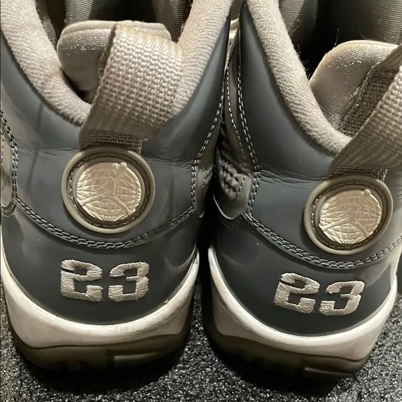 Nine air jordan 9 cool gray 2012 retro Men's Gray High-Top Sneakers
