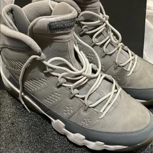 Nine air jordan 9 cool gray 2012 retro Men's Gray High-Top Sneakers