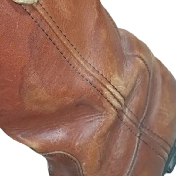 Nitrene Vintage Brown Leather Man's Boots Size 8.5 D