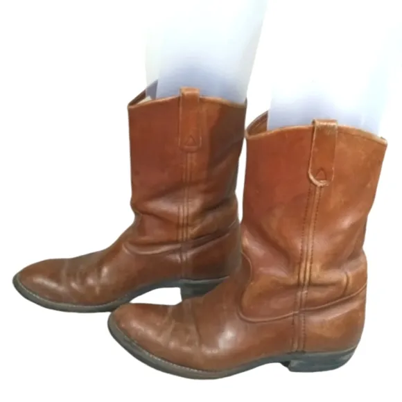 Nitrene Vintage Brown Leather Man's Boots Size 8.5 D