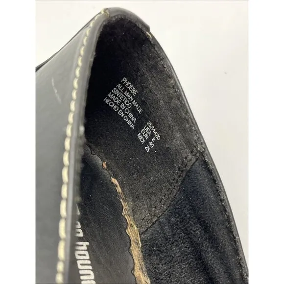 No Boundaries Mary Jane Wedge Shoes Womens 8 Black Phoebe Chunky Y2K