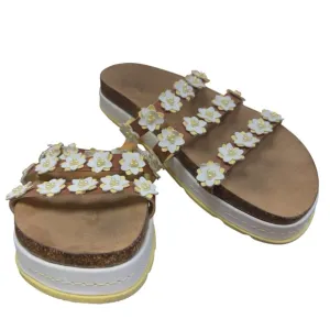 NOBO Floral Platform Y2K Romantic Flower Power Hippie Boho Summery Sandals