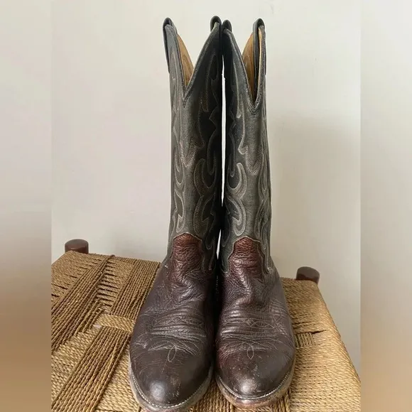 Nocona Boots Men’s 8 D Vintage Cowboy Boots Made in the USA