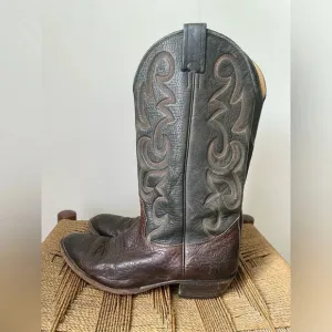 Nocona Boots Men’s 8 D Vintage Cowboy Boots Made in the USA