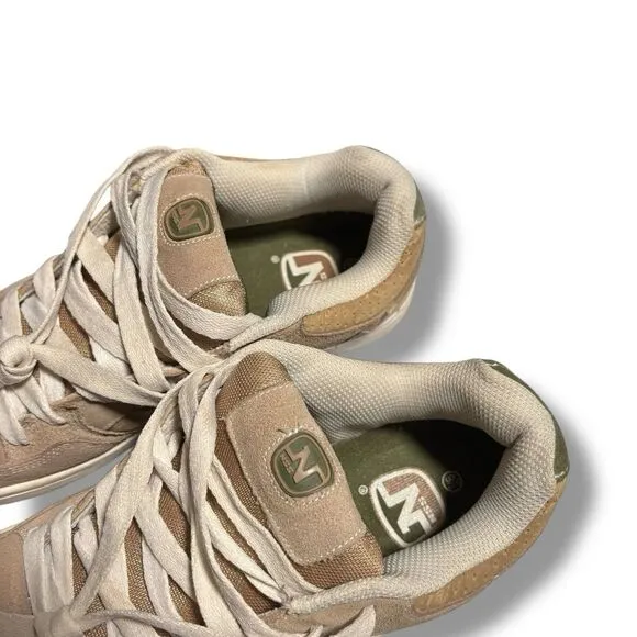 NSS VERT Men's Premium Leather‎ Skateboard Shoes Beige Tan Size 9.5