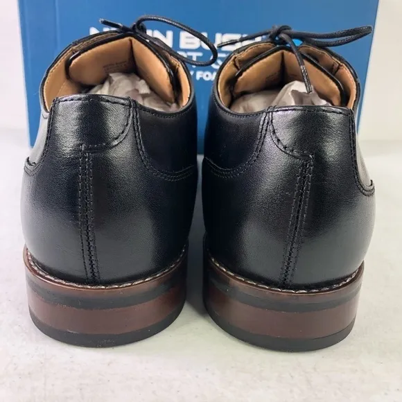 Nunn Bush Fifth Avenue Flex Black Leather Oxford Dress Shoes