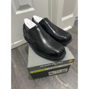 Nunn Bush Men's Bleeker Street Bicycle Toe Slip On Shoes size 8 WIDE