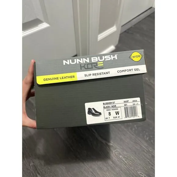 Nunn Bush Men's Bleeker Street Bicycle Toe Slip On Shoes size 8 WIDE