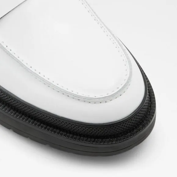 NWOB Aldo Kerouac Penny Loafer In White