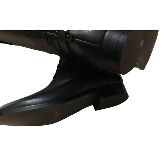 NWOB - BCBGMAXAZARIA Black Calf Leather Riding Boots Retail $398 Size 6.5