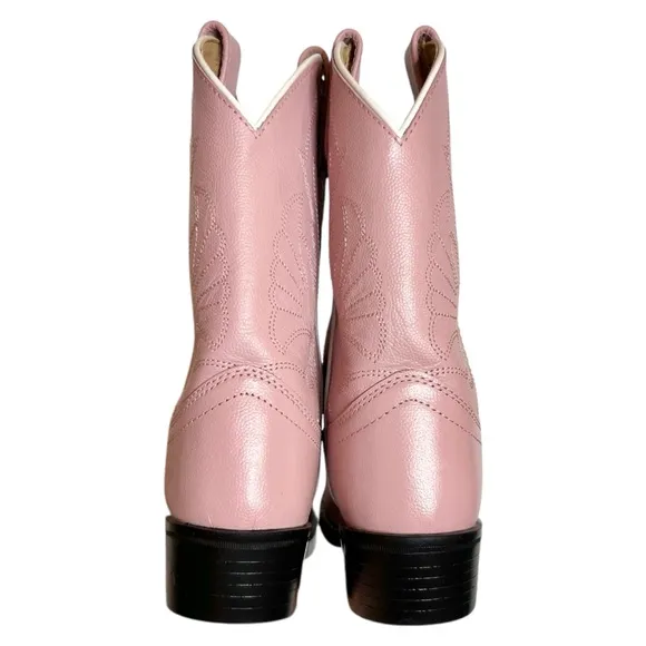 NWOB Vintage Masterson Boots Co. Pink Leather Cowgirl Boots. Size 12.5