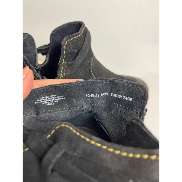 NWOT Born Wynter Comfort Booties Black Suede Ankle Boots - Size 10