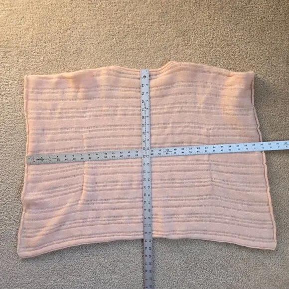NWOT Calypso St. Barth Cashmere Poncho Peach Pink Boho