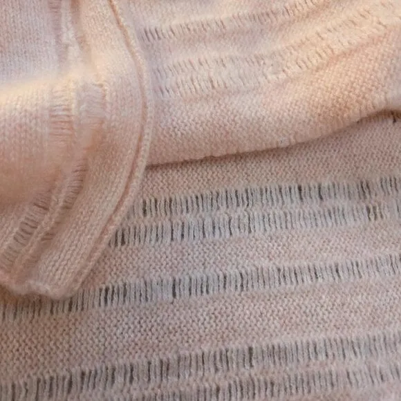 NWOT Calypso St. Barth Cashmere Poncho Peach Pink Boho