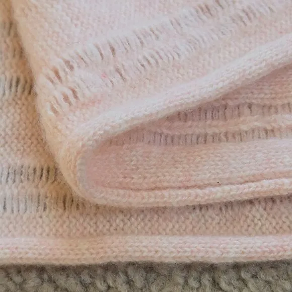 NWOT Calypso St. Barth Cashmere Poncho Peach Pink Boho