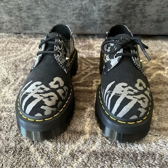 NWOT Dr Martens 1461 Quad Chunky Animal Mixed Print Shoes Women’s 6