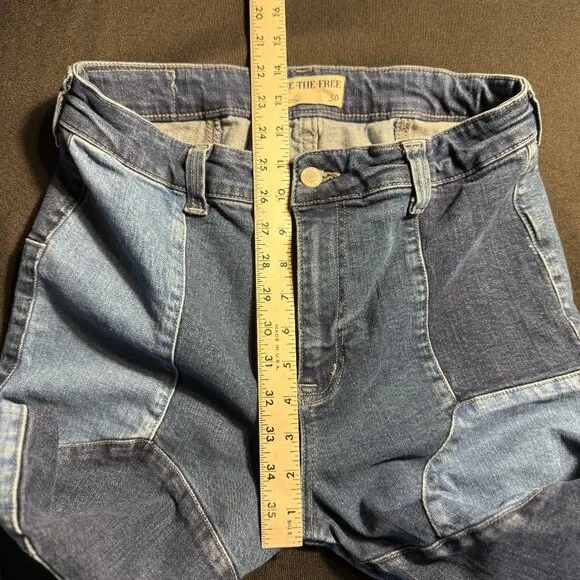 NWOT Free People No Boundaries Pieced Jeans Sz 30