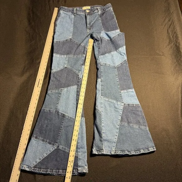 NWOT Free People No Boundaries Pieced Jeans Sz 30