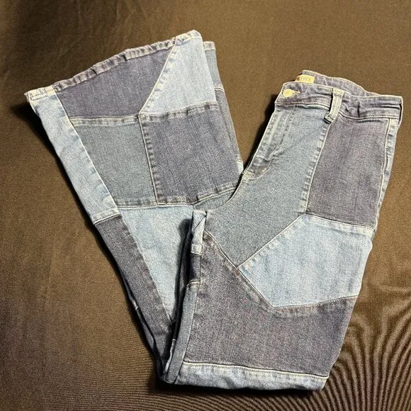 NWOT Free People No Boundaries Pieced Jeans Sz 30