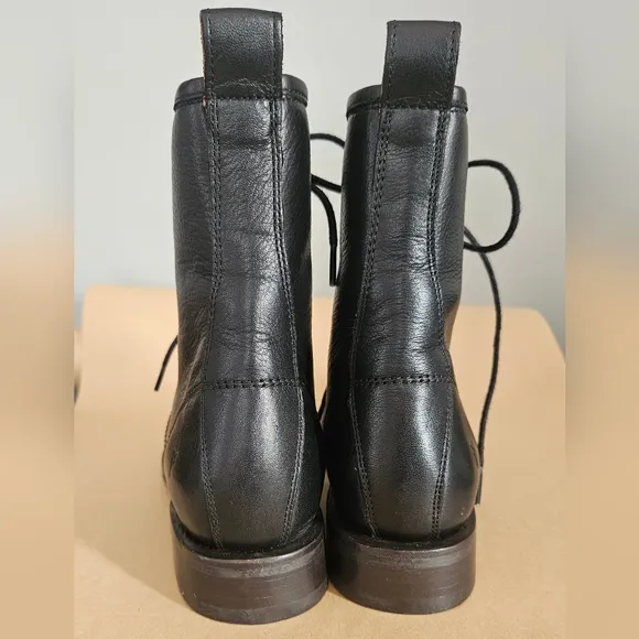 NWOT Frye Veronica Women’s Combat Boots, Black, Sz 9 (like an 8.5)