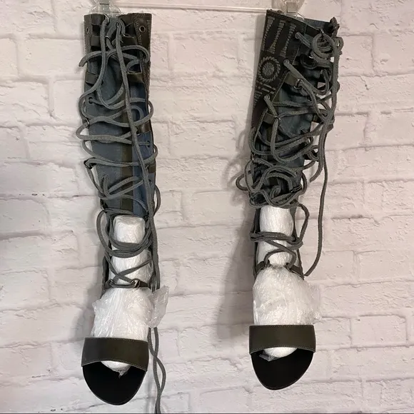 NWOT Leather Gladiator Sandals
