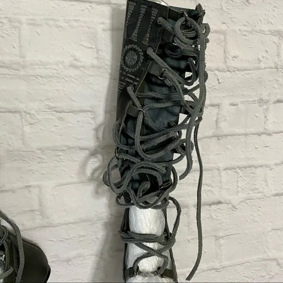 NWOT Leather Gladiator Sandals
