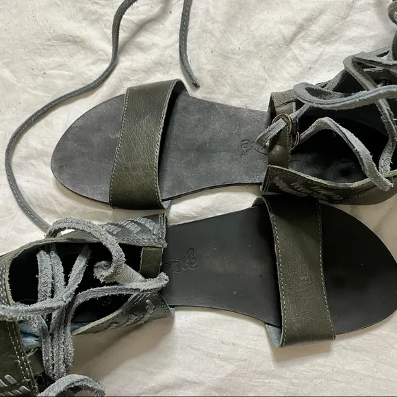 NWOT Leather Gladiator Sandals