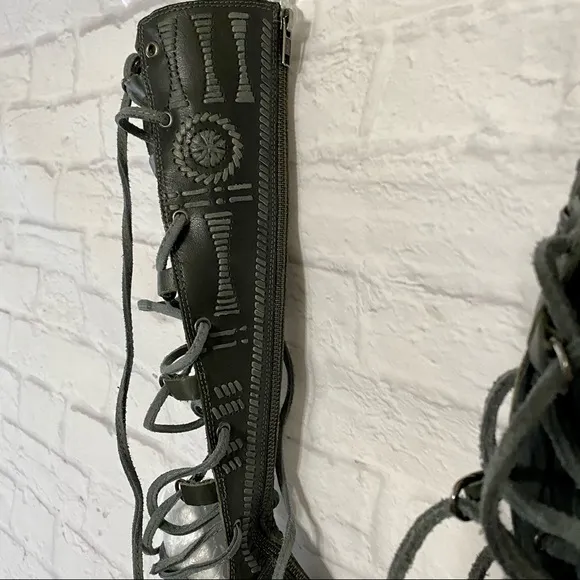 NWOT Leather Gladiator Sandals