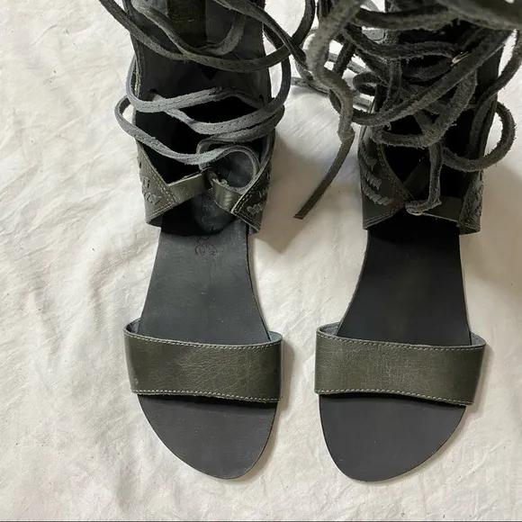 NWOT Leather Gladiator Sandals