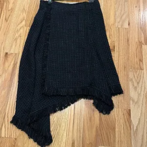 NWOT NIC   ZOE Asymmetrical Fringed Hem Skirt