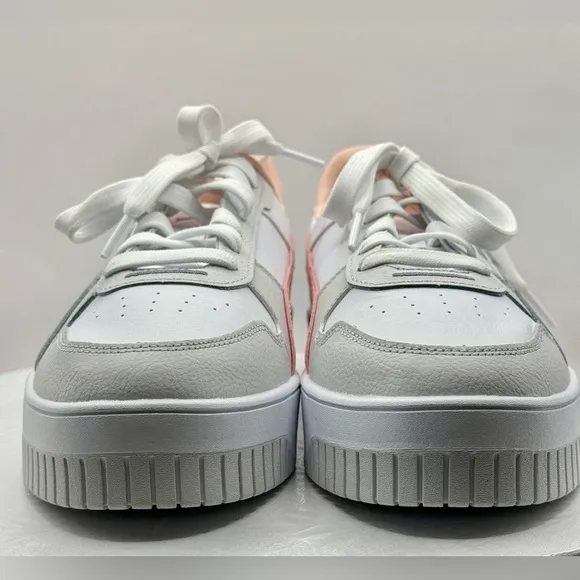 NWOT PUMA Carina Street Shoes 2.0 White and Peach Women’s Size 9.5