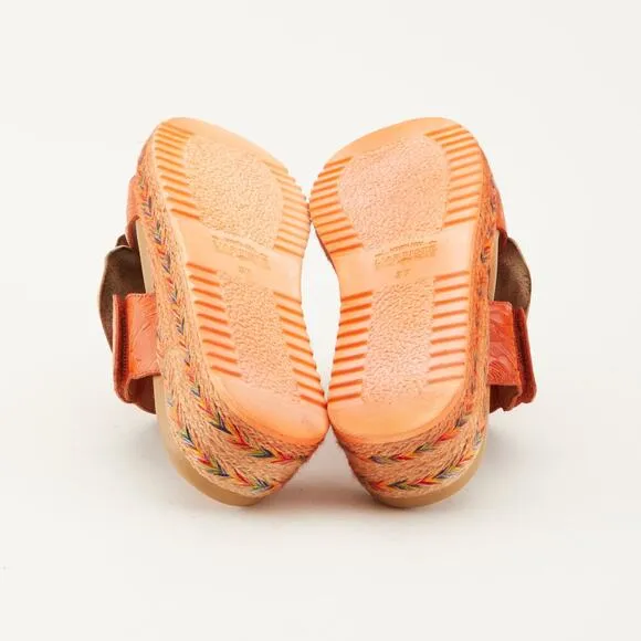 NWOT Spring Step L'Artiste Balharbor Leather Hand Painted Boho Sandals Size 38