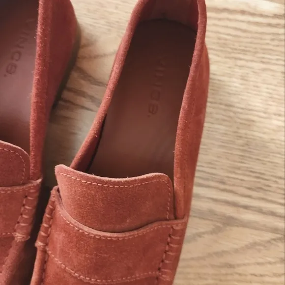 NWOT Vince Men's Daly Loafer in Sunset Orange, Size 8/Women's Size 10