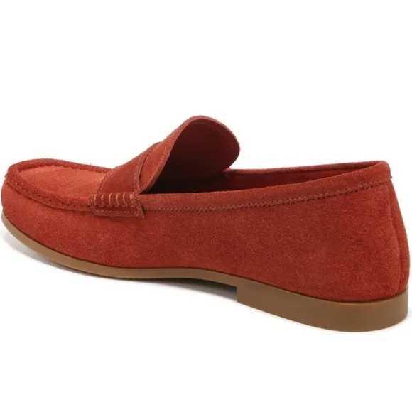 NWOT Vince Men's Daly Loafer in Sunset Orange, Size 8/Women's Size 10