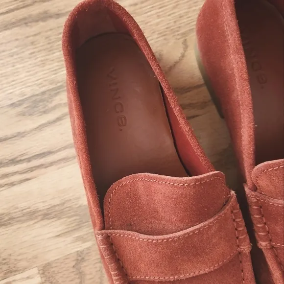 NWOT Vince Men's Daly Loafer in Sunset Orange, Size 8/Women's Size 10