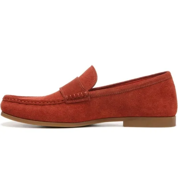 NWOT Vince Men's Daly Loafer in Sunset Orange, Size 8/Women's Size 10