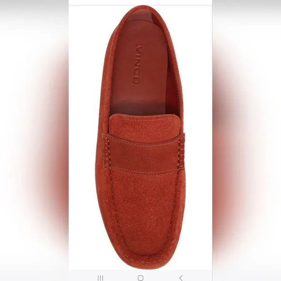 NWOT Vince Men's Daly Loafer in Sunset Orange, Size 8/Women's Size 10