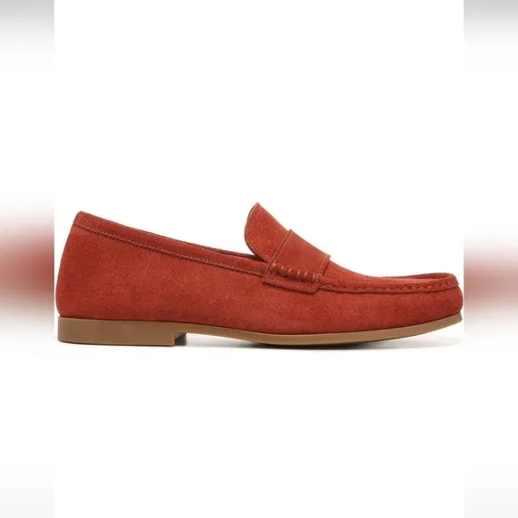 NWOT Vince Men's Daly Loafer in Sunset Orange, Size 8/Women's Size 10