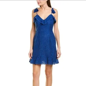 Nwt Anthro Cupcakes and Cashmere Dress Size 8 Lace Blue Summer