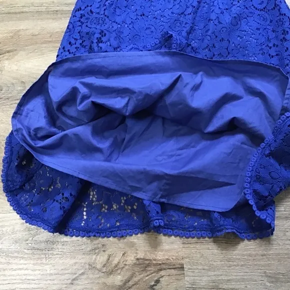 Nwt Anthro Cupcakes and Cashmere Dress Size 8 Lace Blue Summer