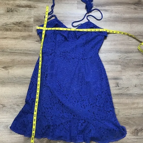 Nwt Anthro Cupcakes and Cashmere Dress Size 8 Lace Blue Summer