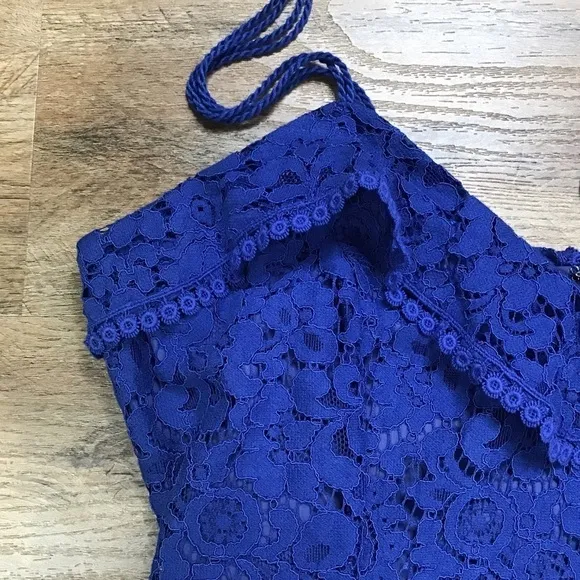 Nwt Anthro Cupcakes and Cashmere Dress Size 8 Lace Blue Summer