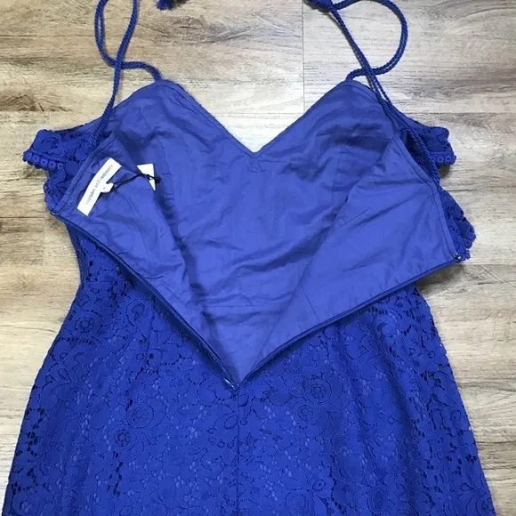 Nwt Anthro Cupcakes and Cashmere Dress Size 8 Lace Blue Summer
