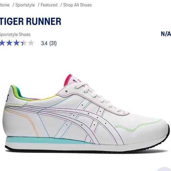 NWT ASICS Tiger Runner Unisex shoes