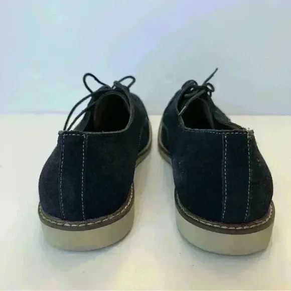 NWT Banana Republic Owen Suede Shoes Mens Size 12 Genuine Leather Navy‎