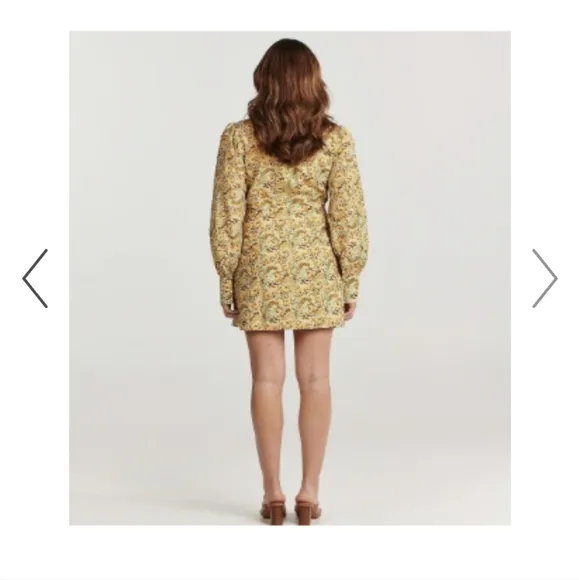 NWT CHARLIE HOLIDAY 70'S PAISLEY MINI HARPER DRESS