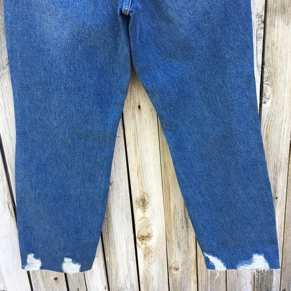 NWT Good American Good Vintage Jagged Hem Jean Blue 31