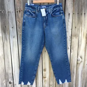 NWT Good American Good Vintage Jagged Hem Jean Blue 31